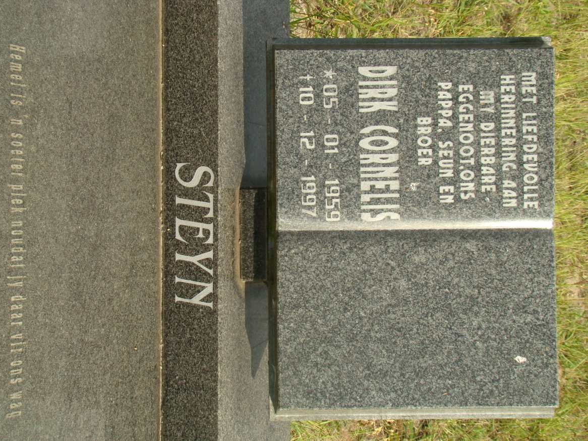 STEYN Dirk Cornelis 1959-1997