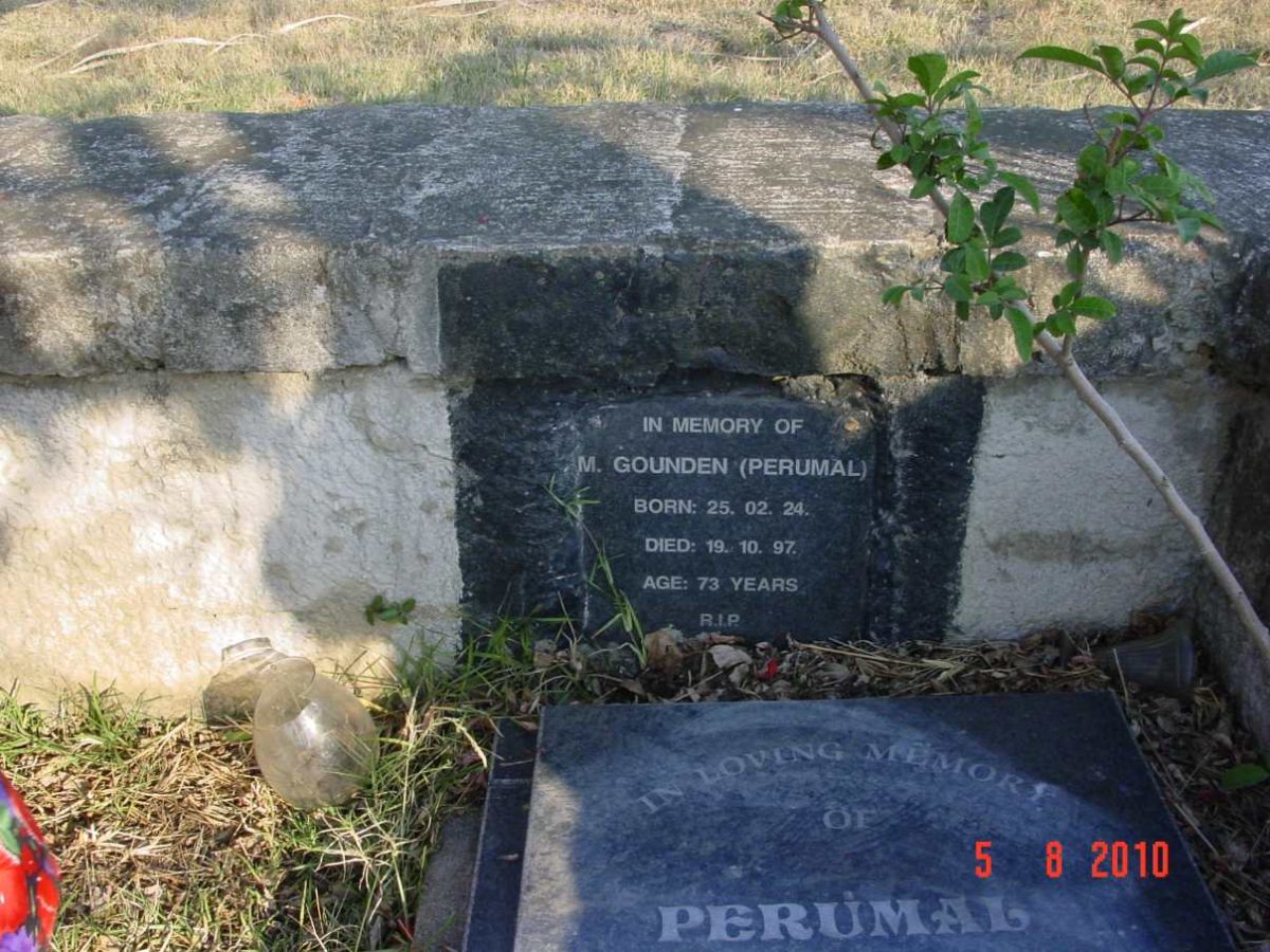 GOUNDEN Perumal Munsamy 1924-1997
