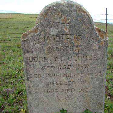 Kwazulu-Natal, MALUTI district, Mountain Lake Nature Reserve, Matatiele Borough, Olivier cemetery