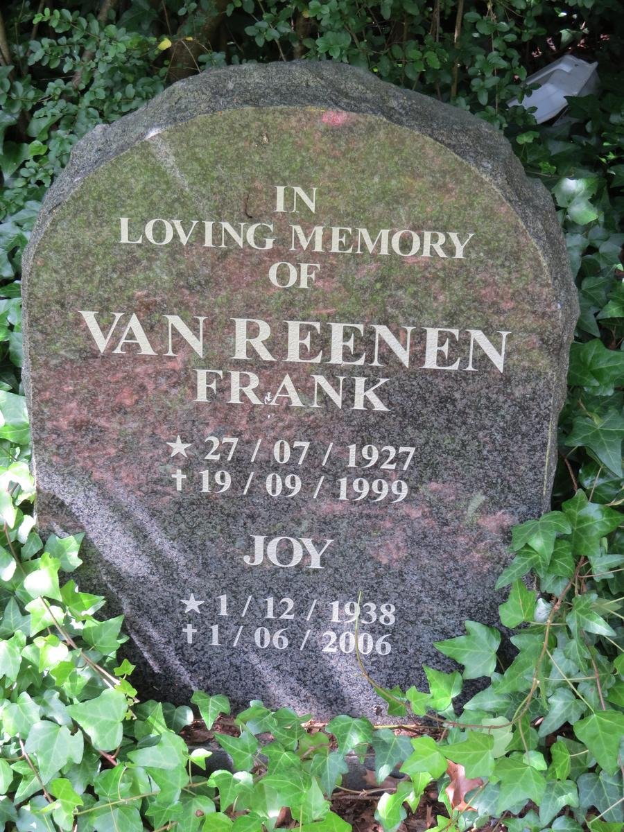 REENEN Frank, van 1927-1999 &amp; Joy 1938-2006