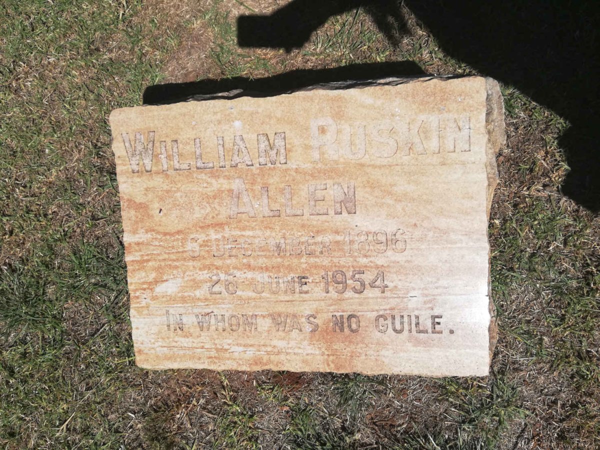 ALLEN William Ruskin 1896-1954