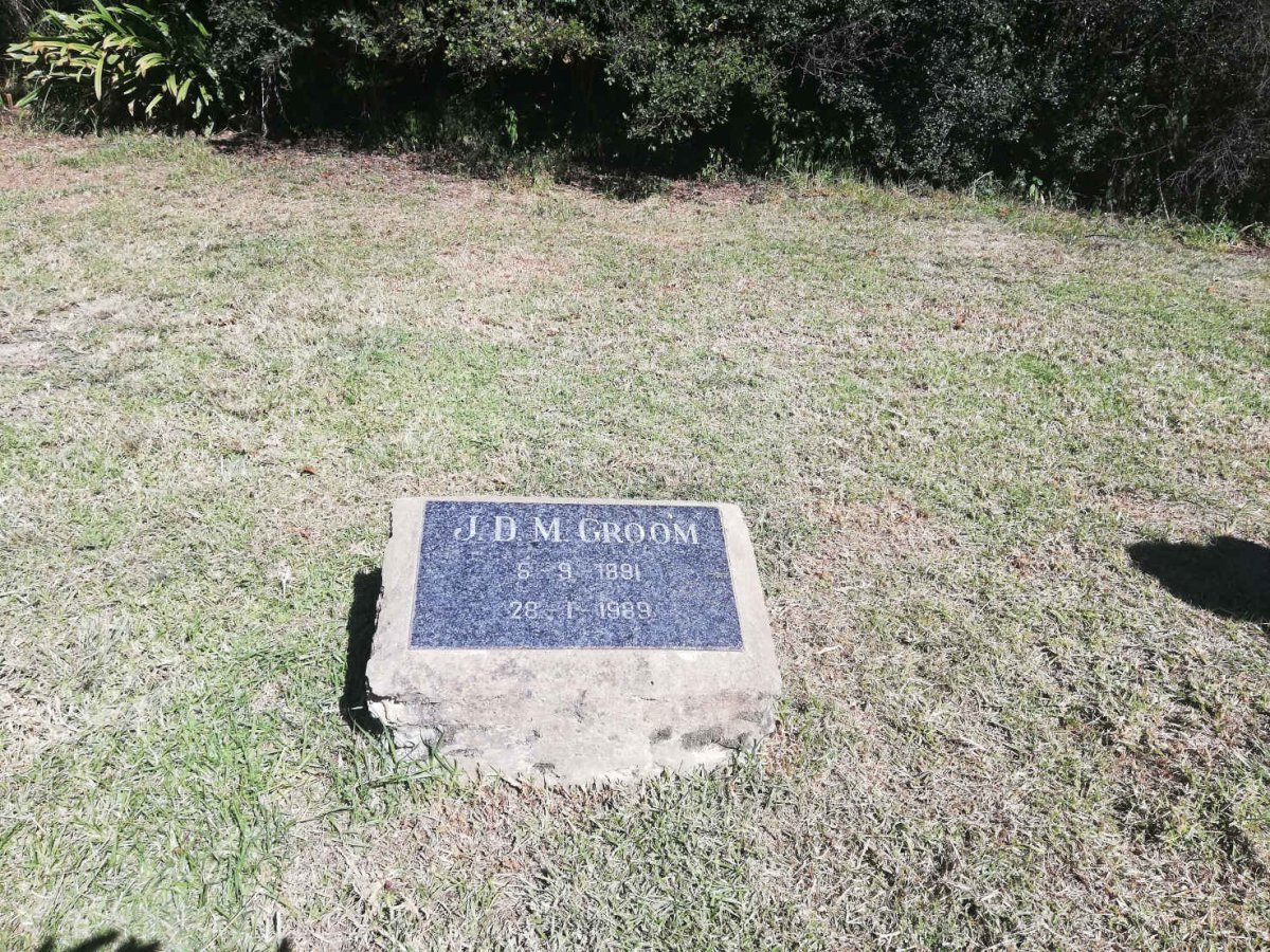 GROOM J.D.M. 1891-1989