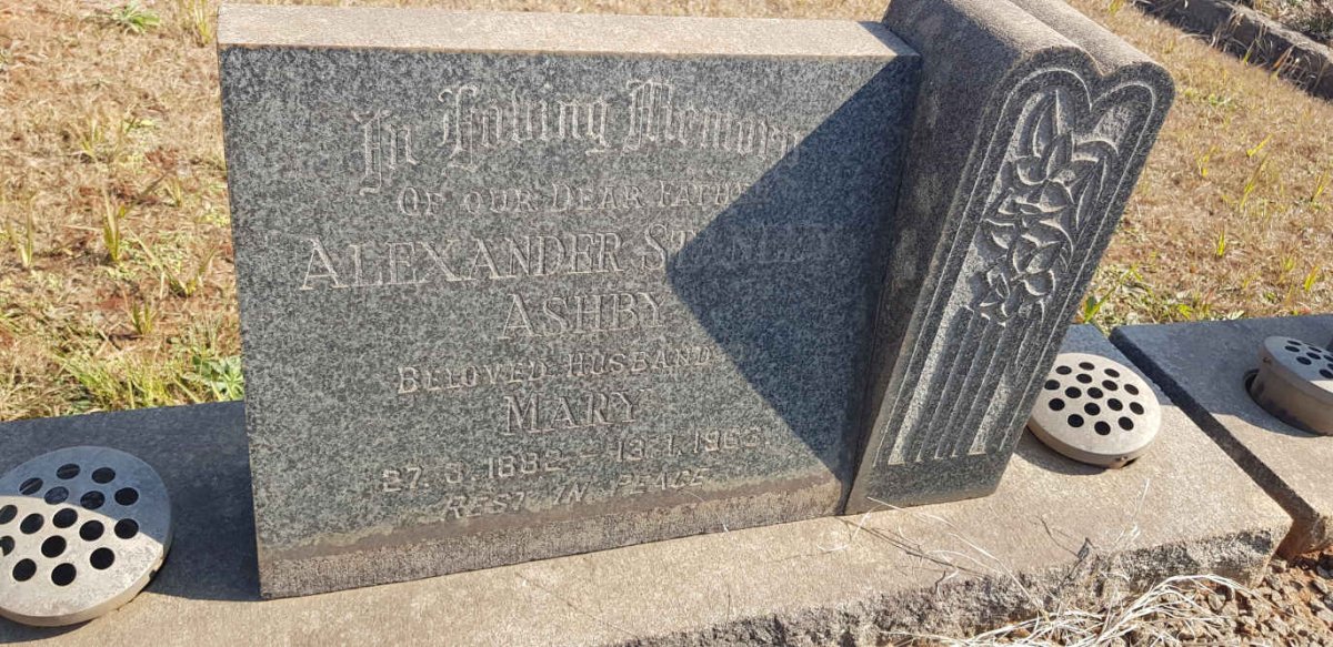 ASHBY Alexander Stanley 1882-1963 &amp; Mary Annie 1883-1956