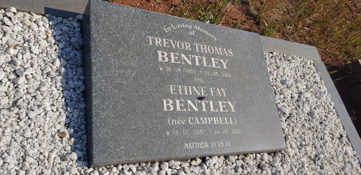 BENTLEY Trevor Thomas 1932-2002 &amp; Ethne Fay CAMPBELL 1930-2009 :: BENTLEY David Thomas 1961-2014