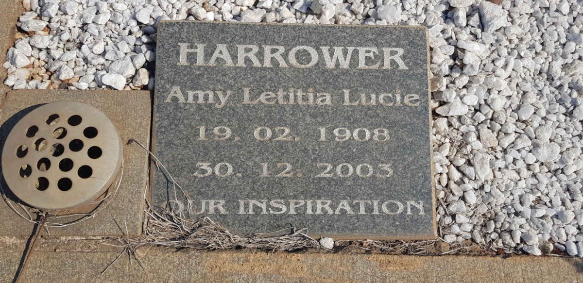 HARROWER Amy Letitia Lucie 1908-2003