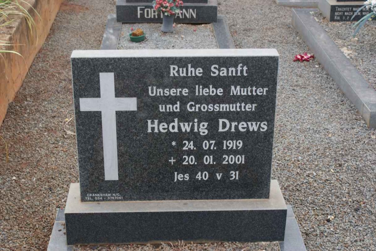 DREWS Hedwig 1919-2001