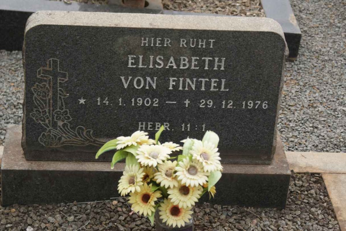 FINTEL Elisabeth, von 1902-1976