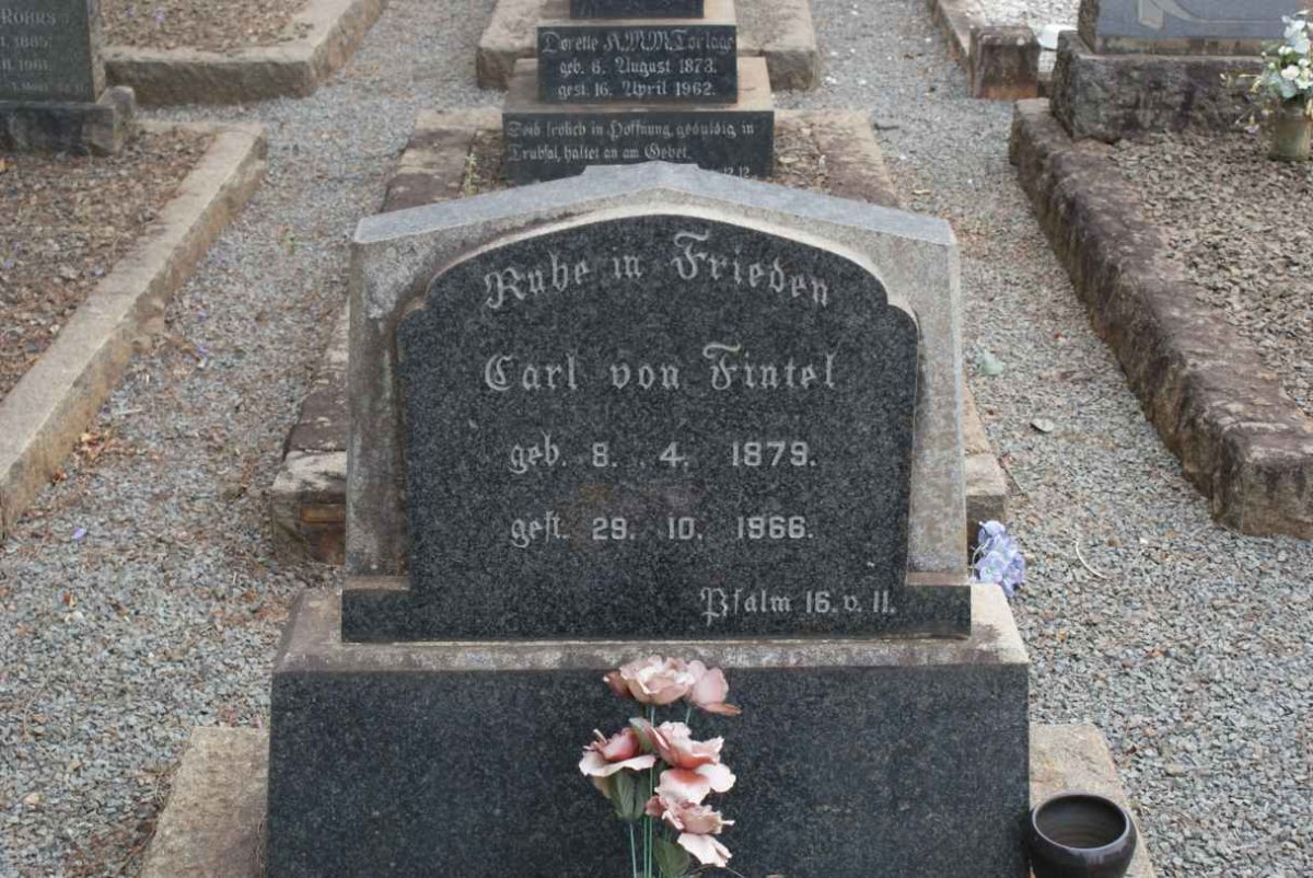 FINTEL Carl, von 1879-1966