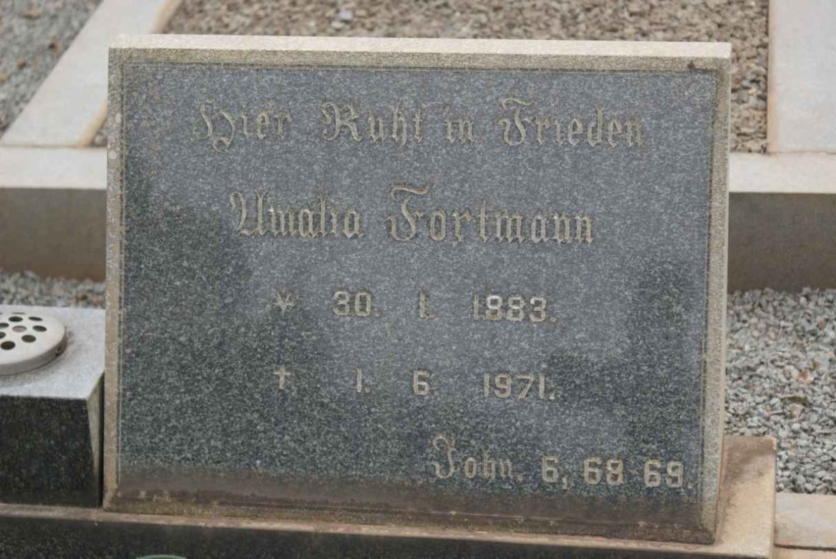 FORTMANN Amelia 1883-1971