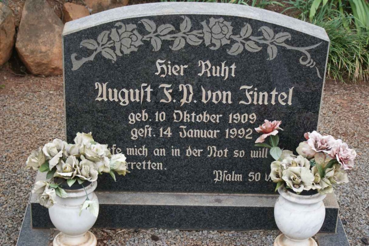 FINTEL August F.D., von 1909-1992