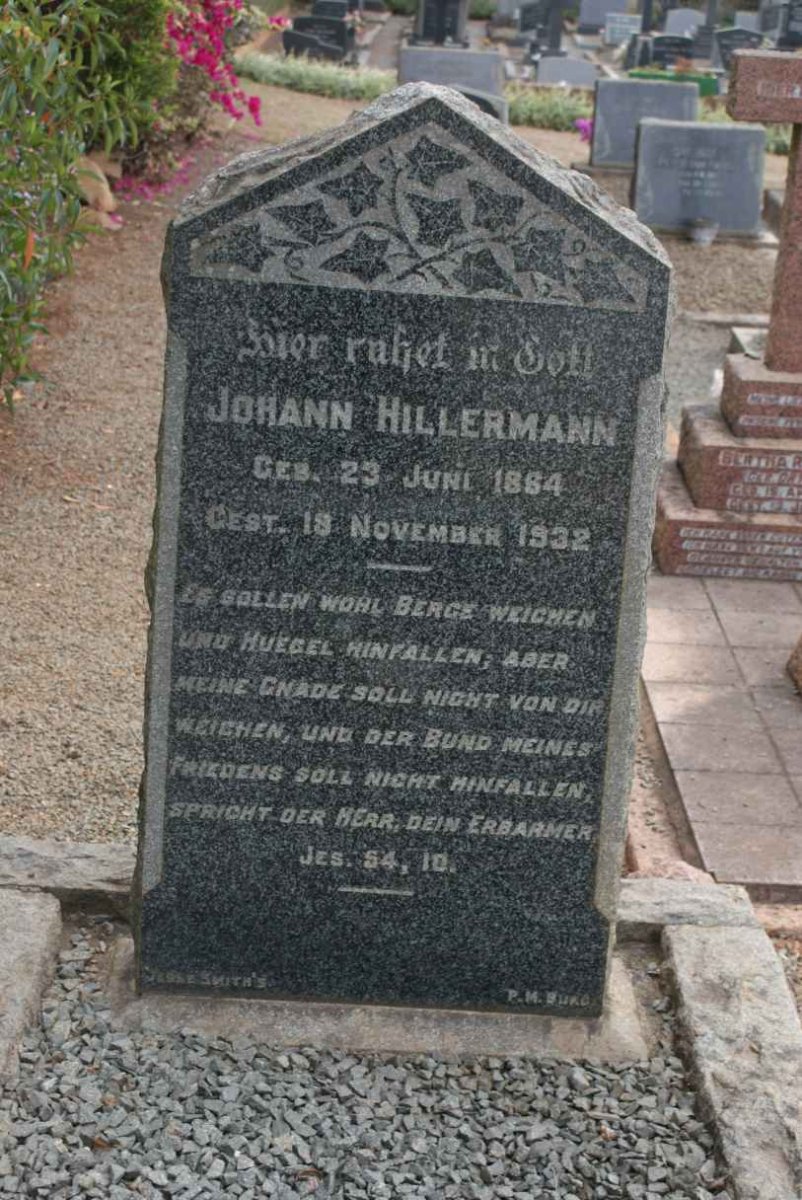 HILLERMANN Johann 1884-1932