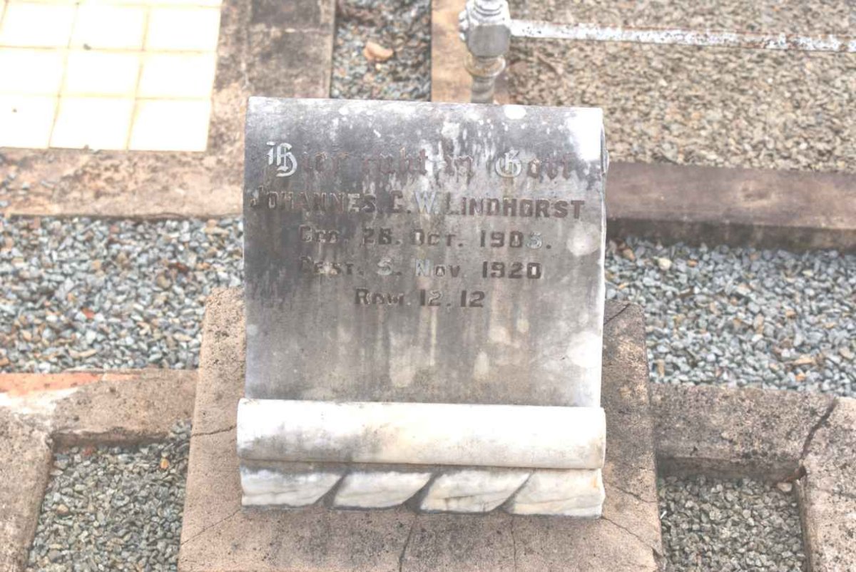 LINDHORST Johannes C.W. 1905-1920