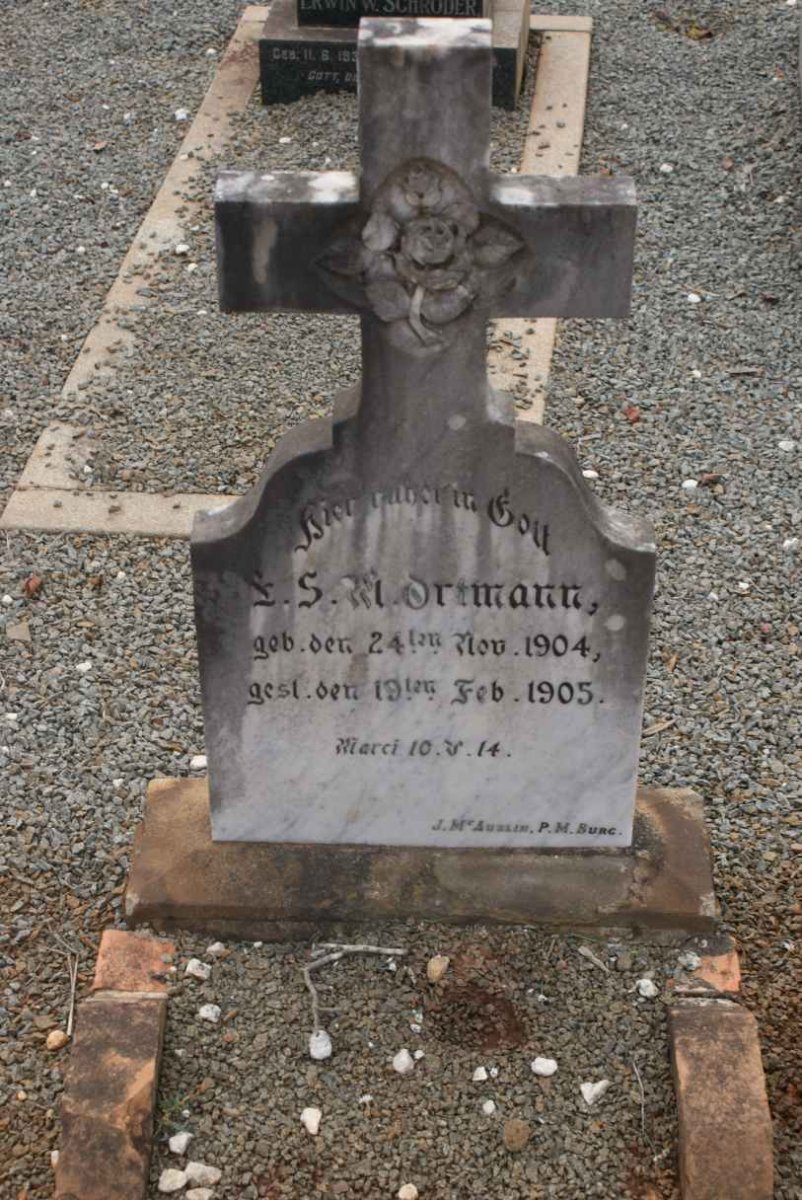ORTMANN Emilie S.M. 1904-1905