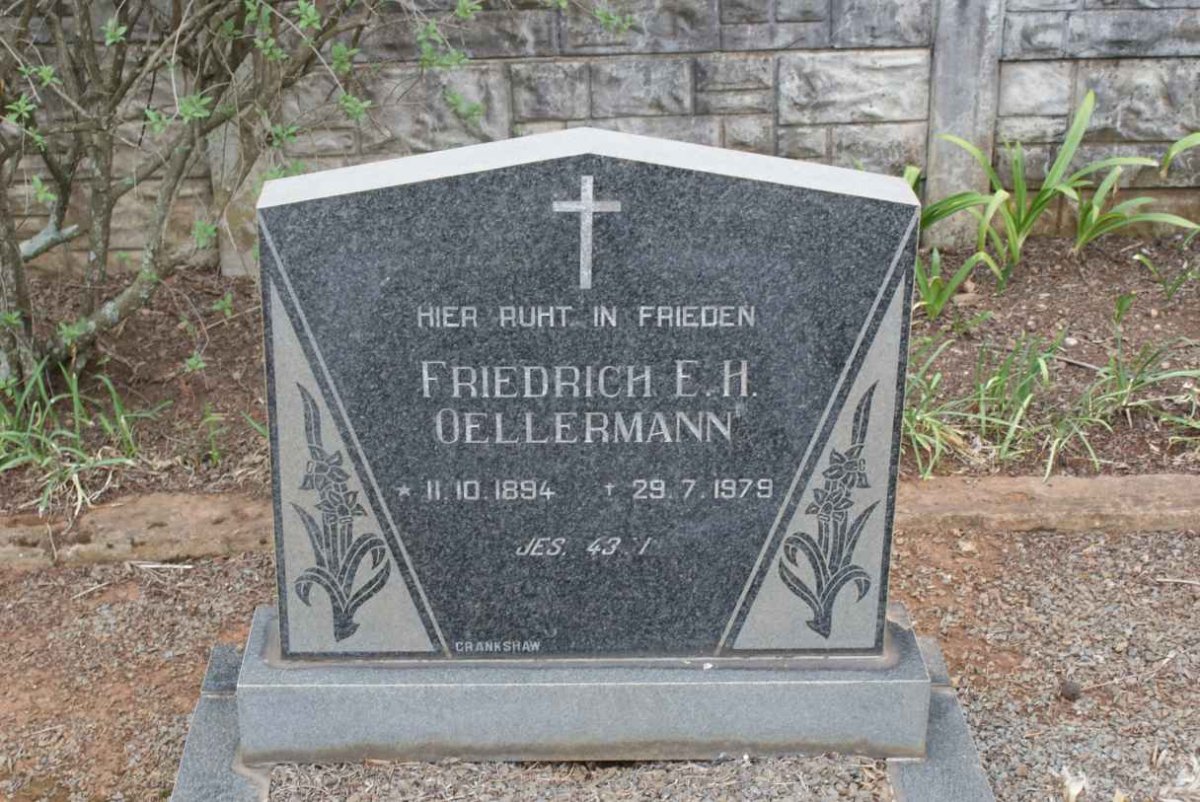 OELLERMANN Friedrich E.H. 1894-1979