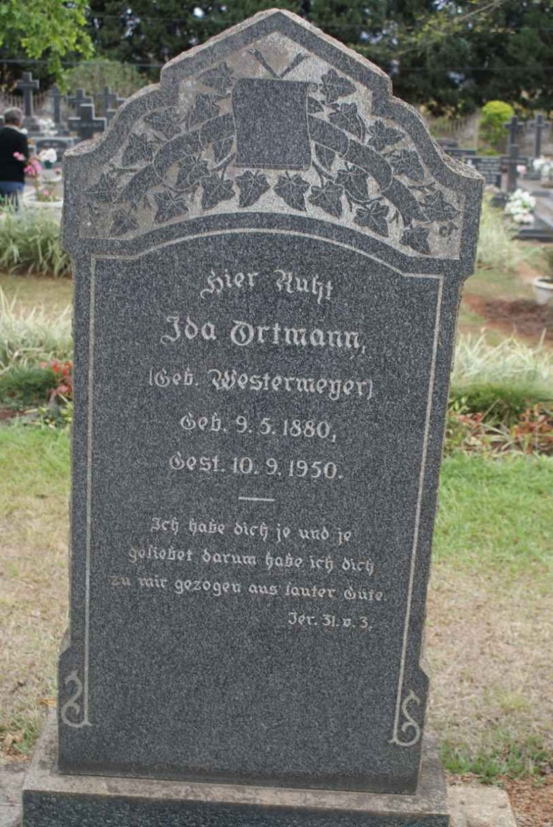 ORTMANN Ida nee WESTERMEYER 1880-1950