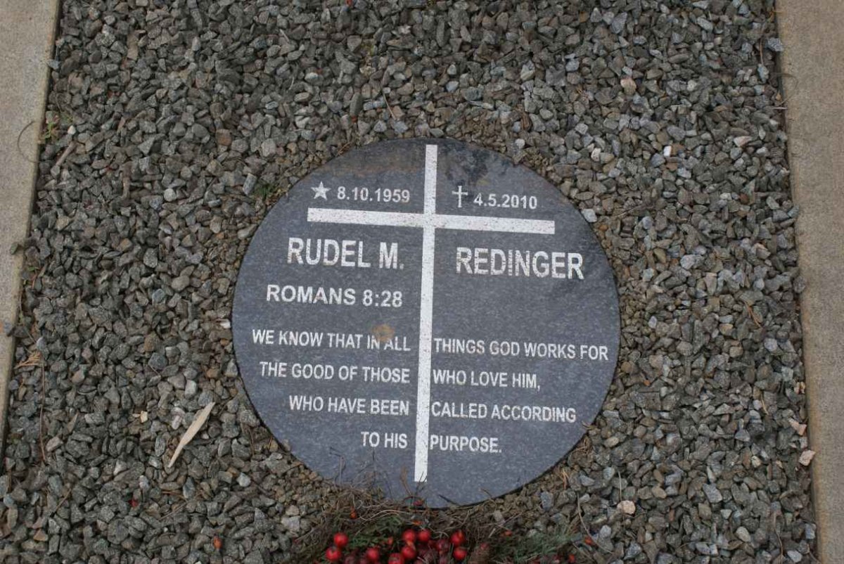 REDINGER Rudel M. 1959-2010