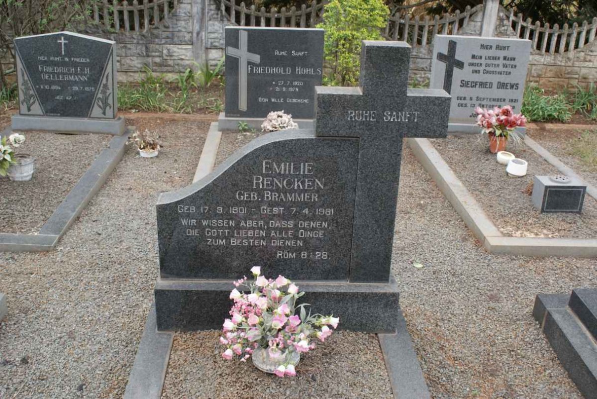 RENCKEN Emilie nee BRAMMER 1901-1981