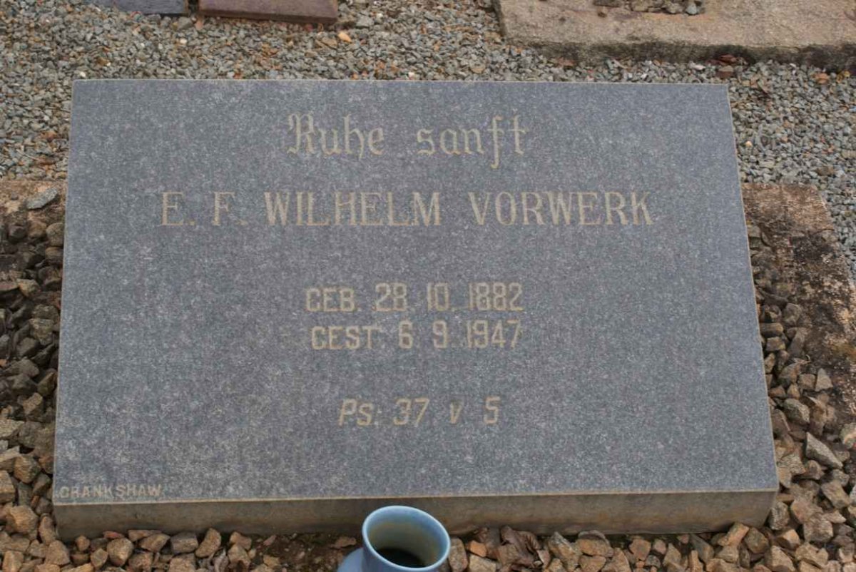 VORWERK E.F. Wilhelm 1882-1947