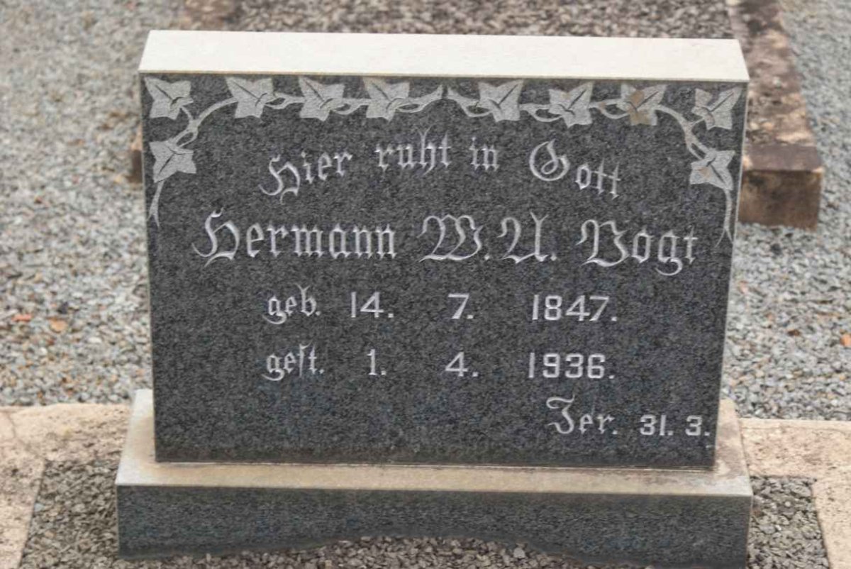 VOGT Hermann W.A. 1847-1936