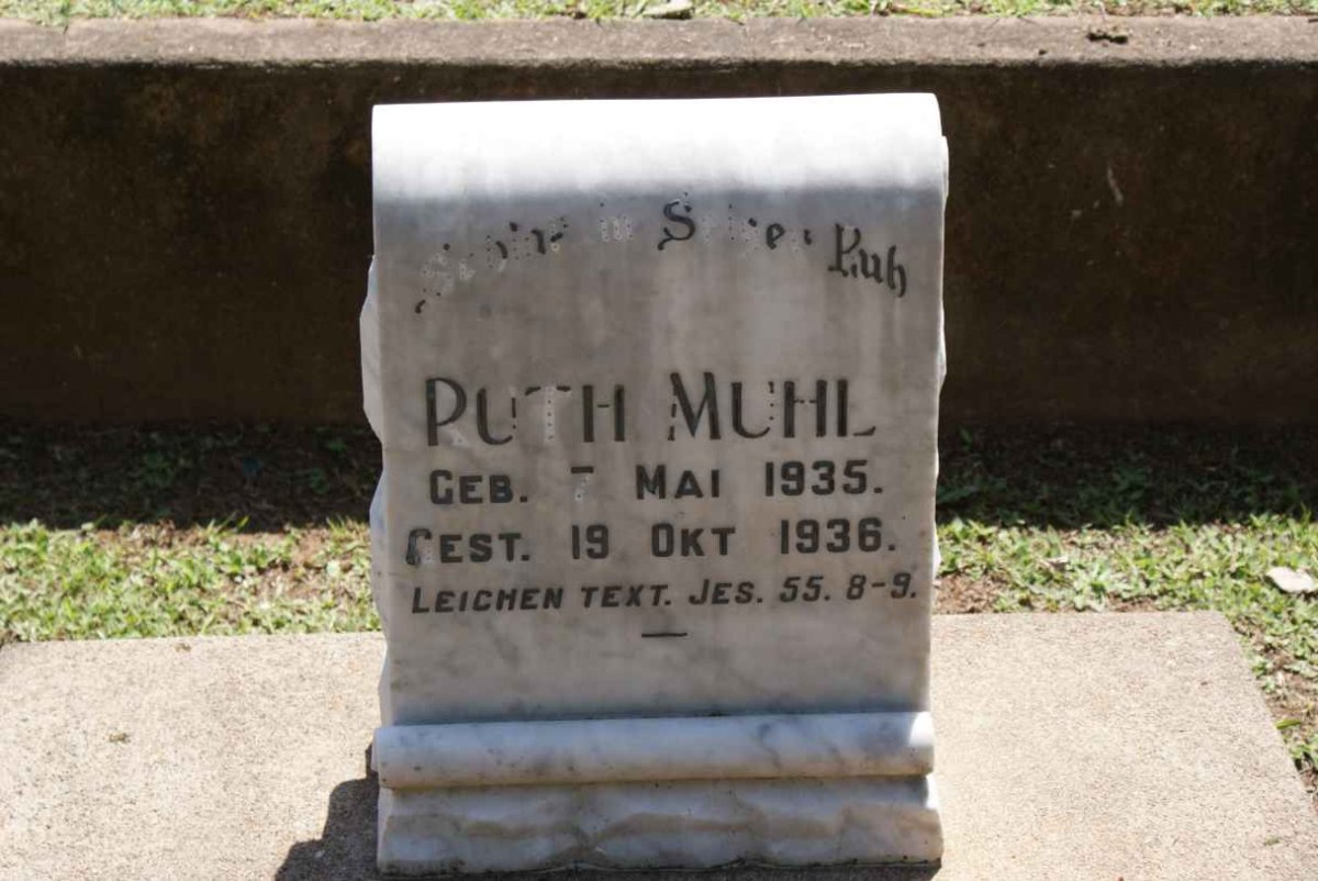 MUHL Ruth 1935-1936