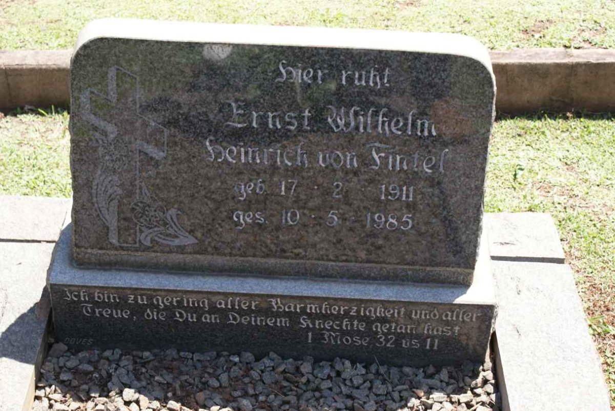 FINTEL Ernst Wilhelm Heinrich, von 1911-1985