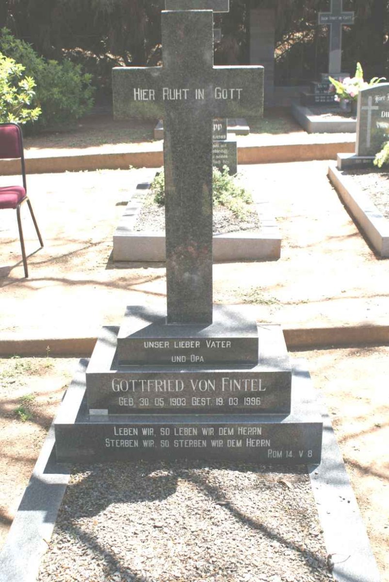 FINTEL Gottfried, von 1903-1996