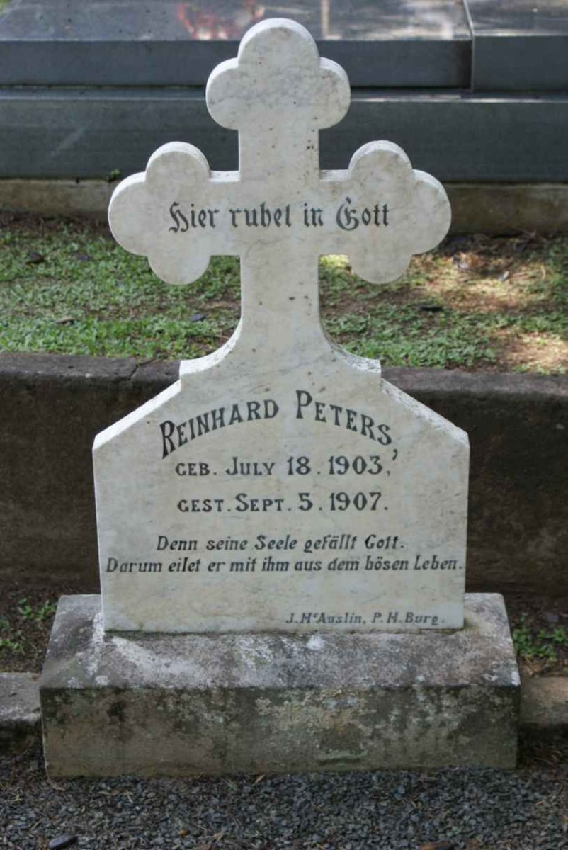 PETERS Reinhard 1903-1907