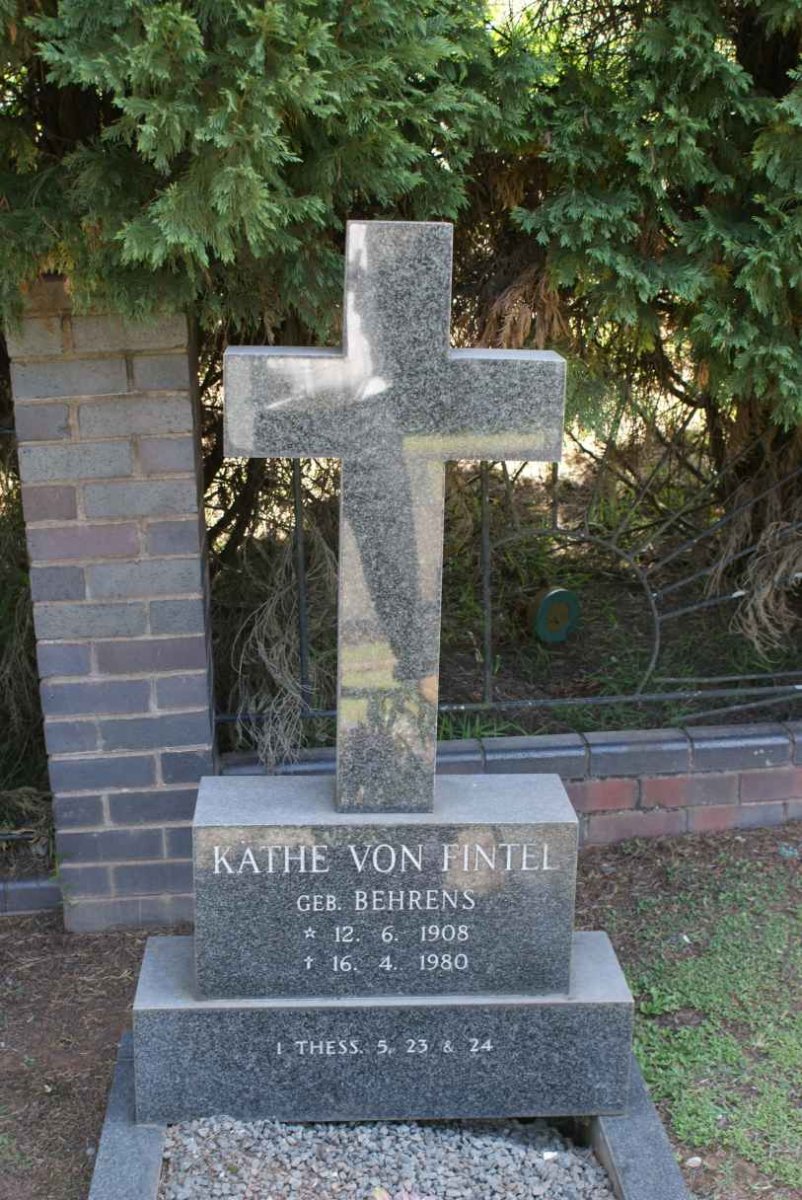 FINTEL Kathe, von nee BEHRENS 1908-1980