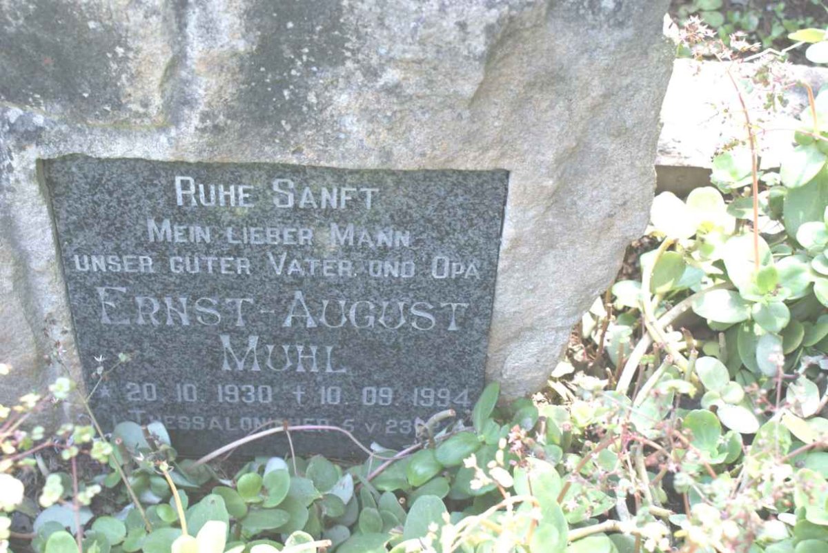 MUHL Ernst August 1930-1994