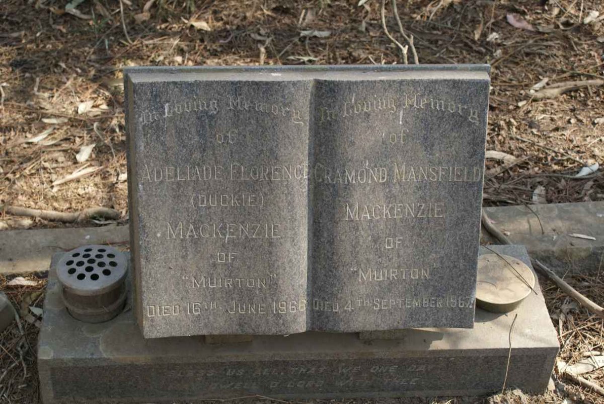 MACKENZIE Cramond Mansfield -1967 &amp; Adelaide Florence -1966