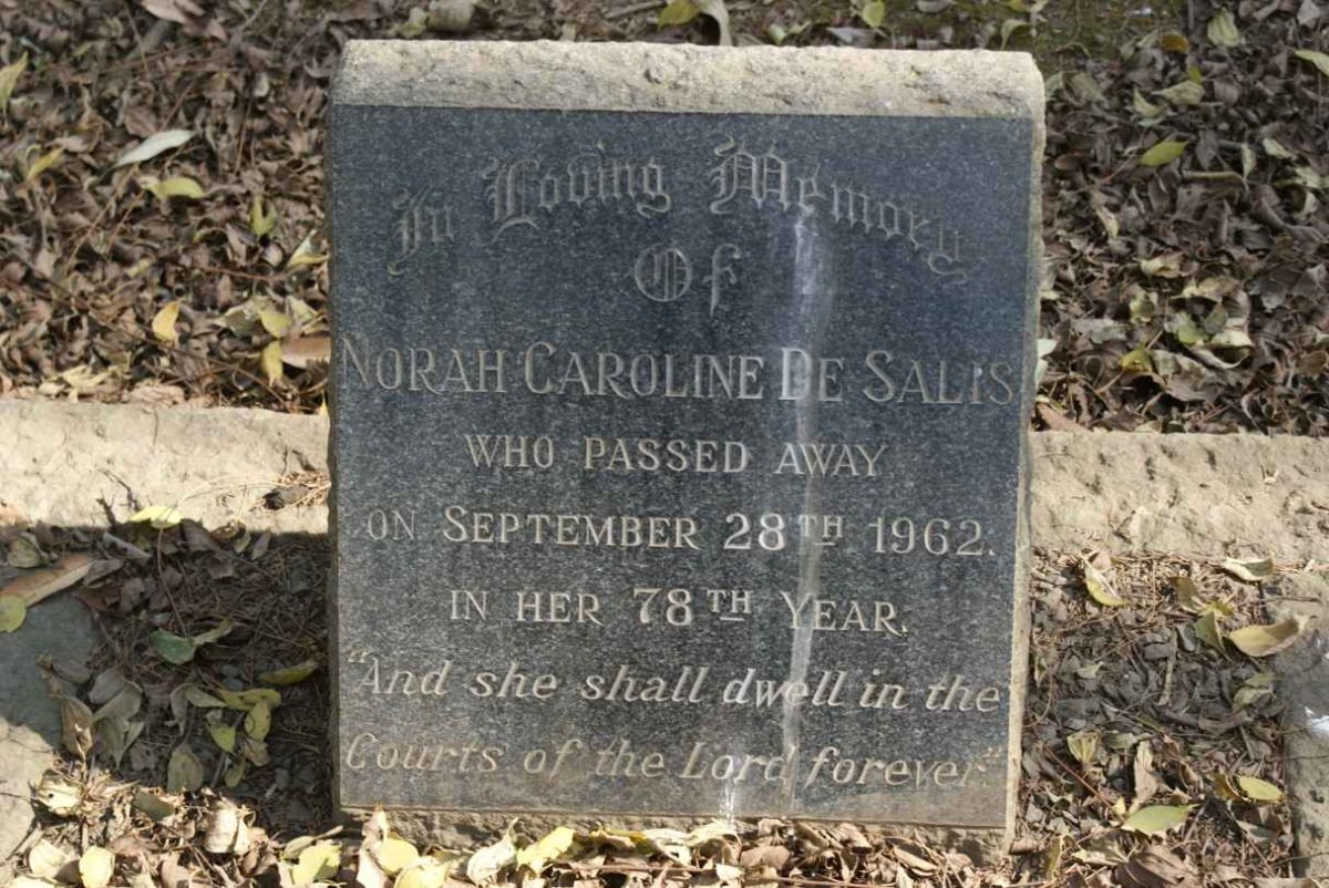 SALIS Norah Caroline, de -1962