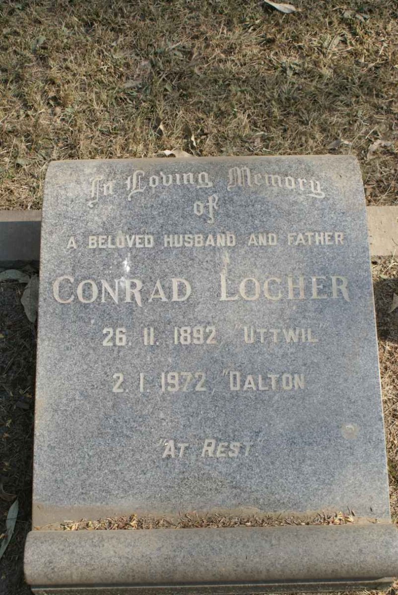 LOCHER Conrad 1892-1972