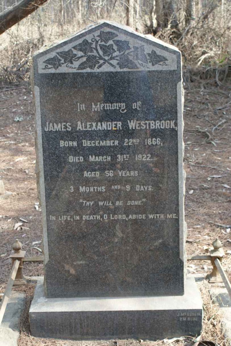 WESTBROOK James Alexander 1866-1922