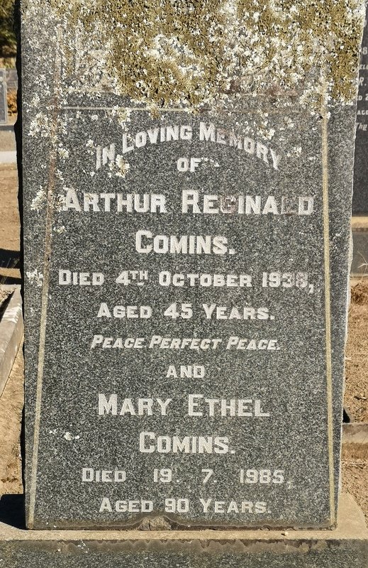 COMINS Arthur Reginald -1938 &amp; Mary Ethel -1985