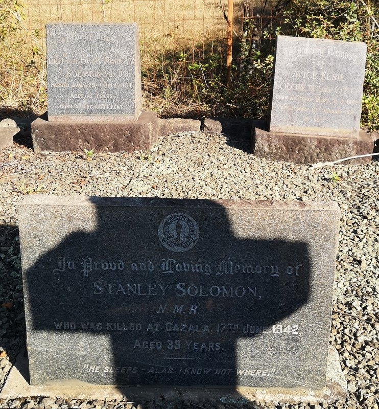 SOLOMON Owen Morgan  -1954 &amp; Avice Elsie nee OTTO 1882-1956 :: SOLOMON Stanley -1942