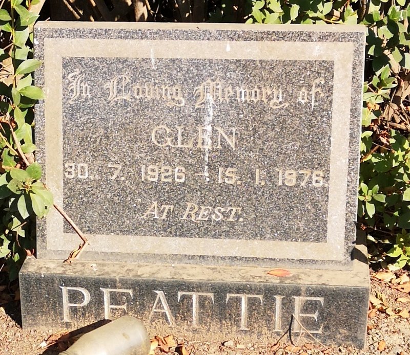 PEATTIE Glen 1926-1976