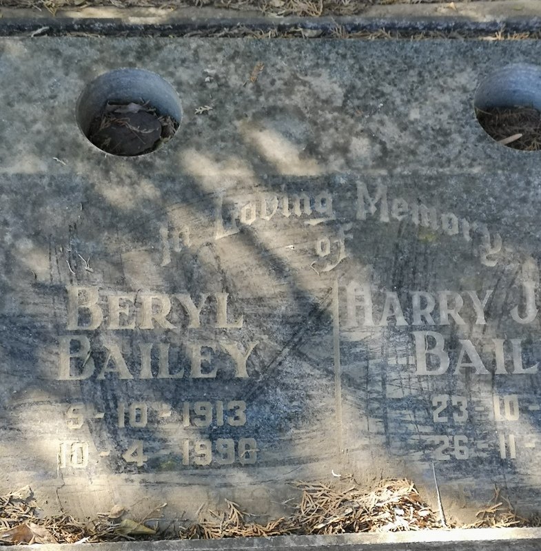 BAILEY Harry Joseph 1912-1994 &amp; Beryl 1913-1990