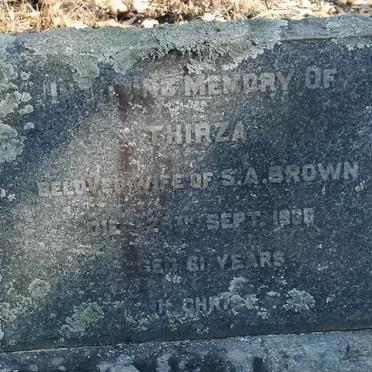 BROWN Thirza  -1938