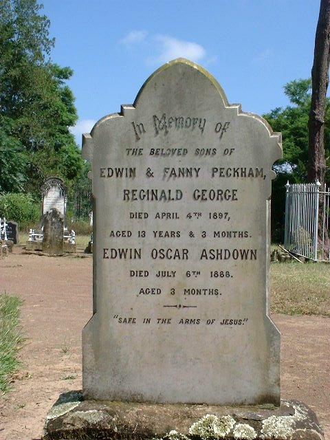 PECKHAM Edwin Oscar Ashdown -1888 :: PECKHAM Reginald George -1897