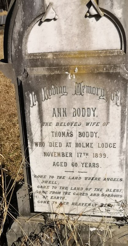 BODDY Ann  -1899
