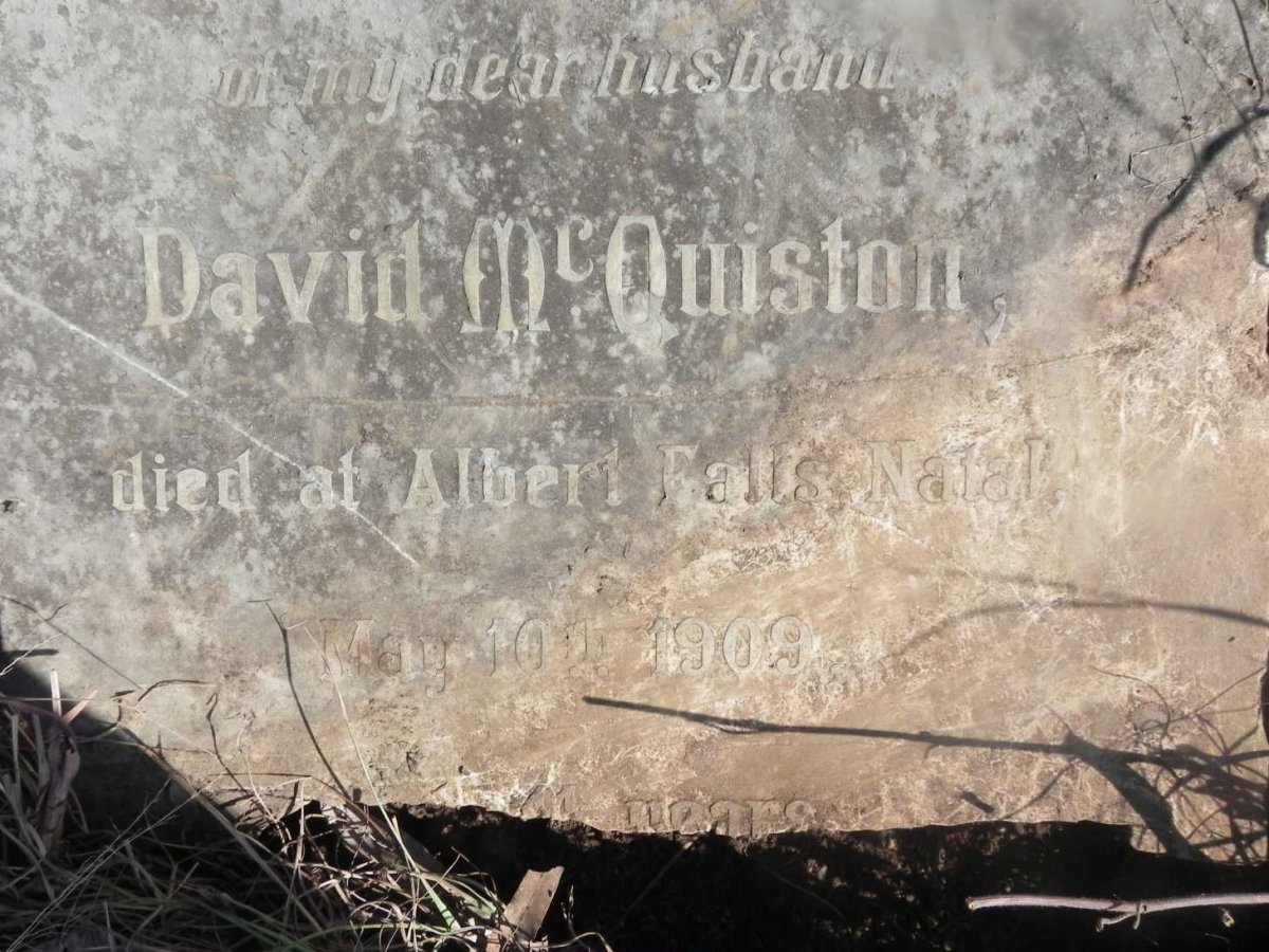 McQUISTON David -1909