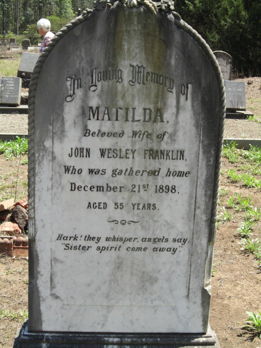 FRANKLIN Matilda -1898