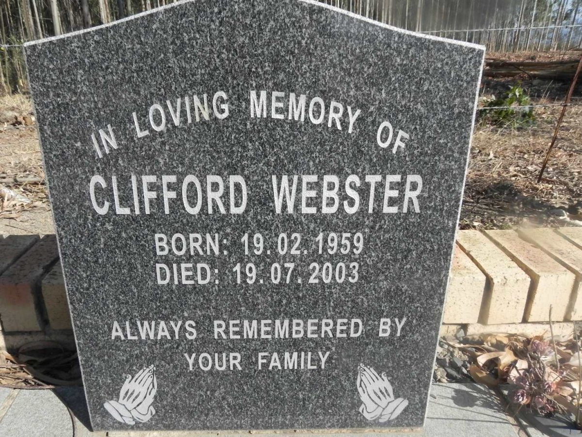 WEBSTER Clifford 1959-2003