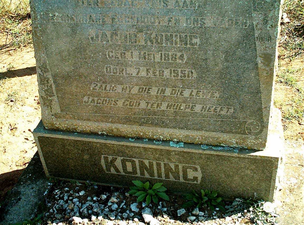 KONING Jacob 1884-1950