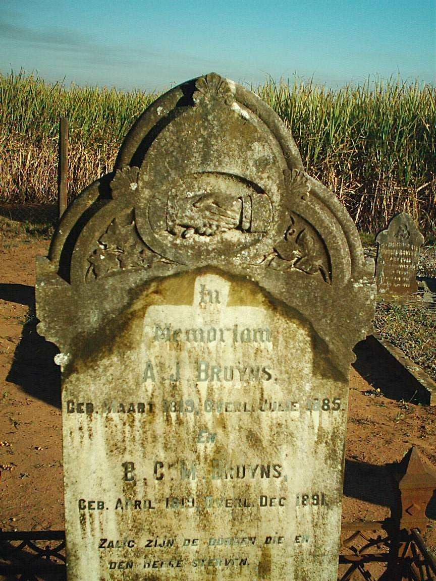 BRUYNS Andries Johannes 1819-1885  &amp; Berendina Gesiena Margaretha OPPEL 1819-1891