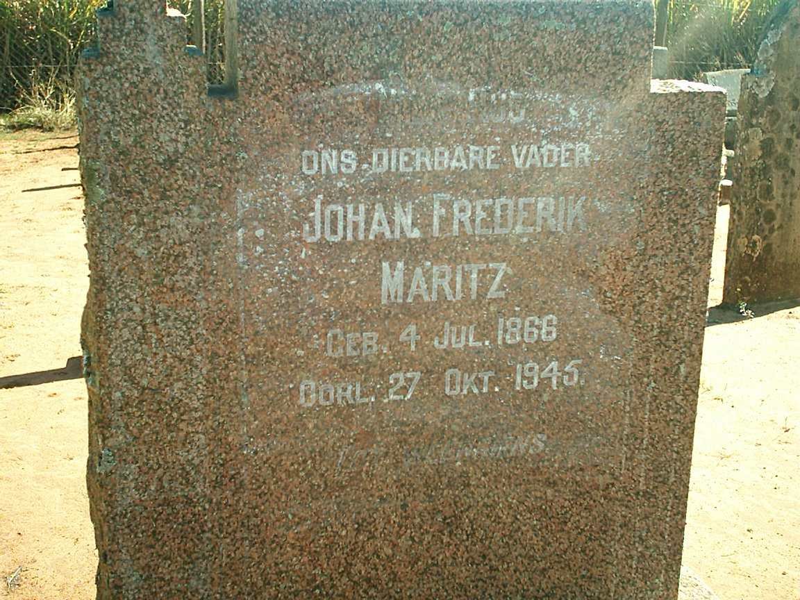 MARITZ Johan Frederik 1866-1945