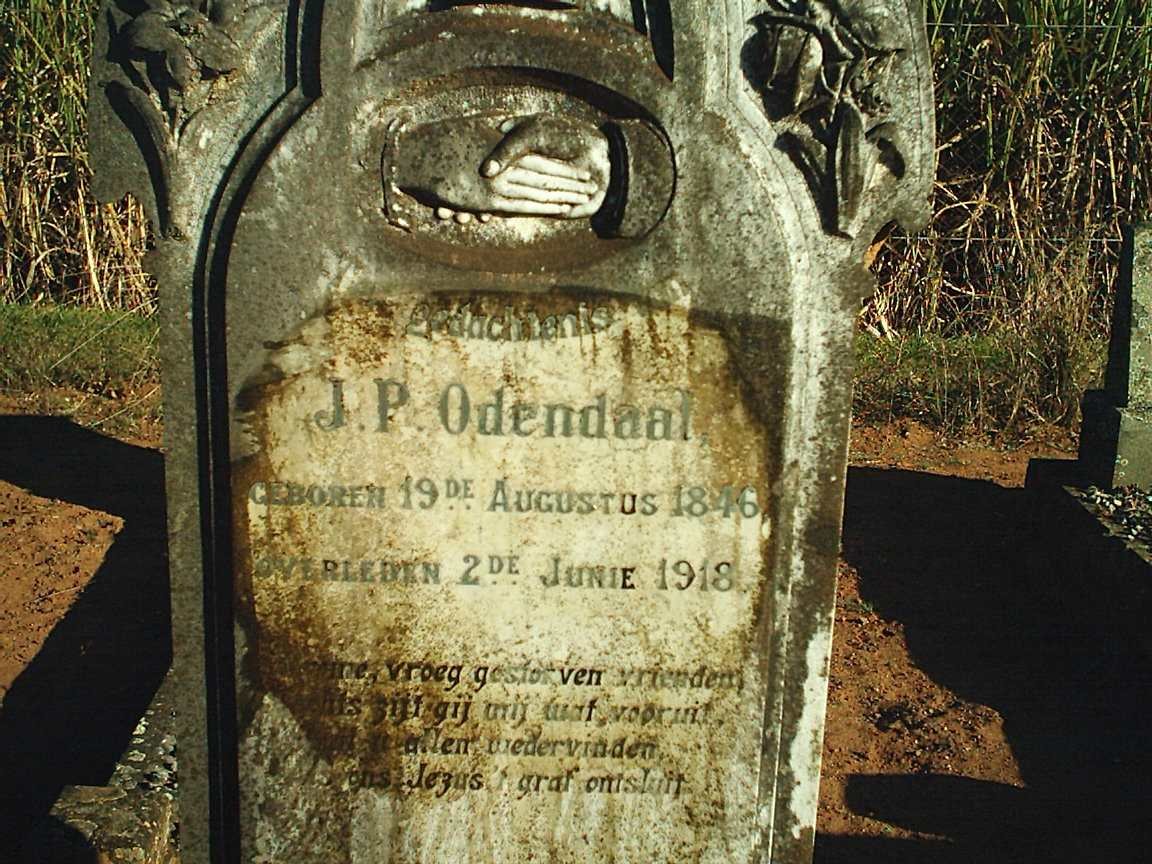 ODENDAAL J.P. 1846-1918