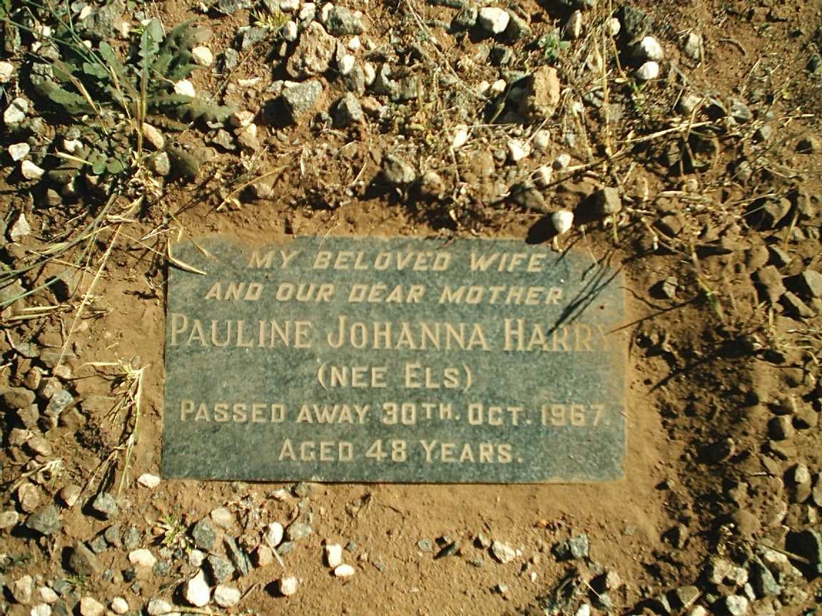 HARRY Paulina Johanna nee ELS -1967