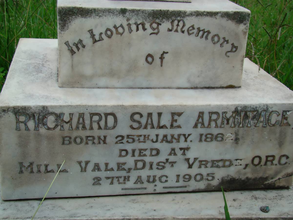 ARMITAGE Richard Sale 1862-1905