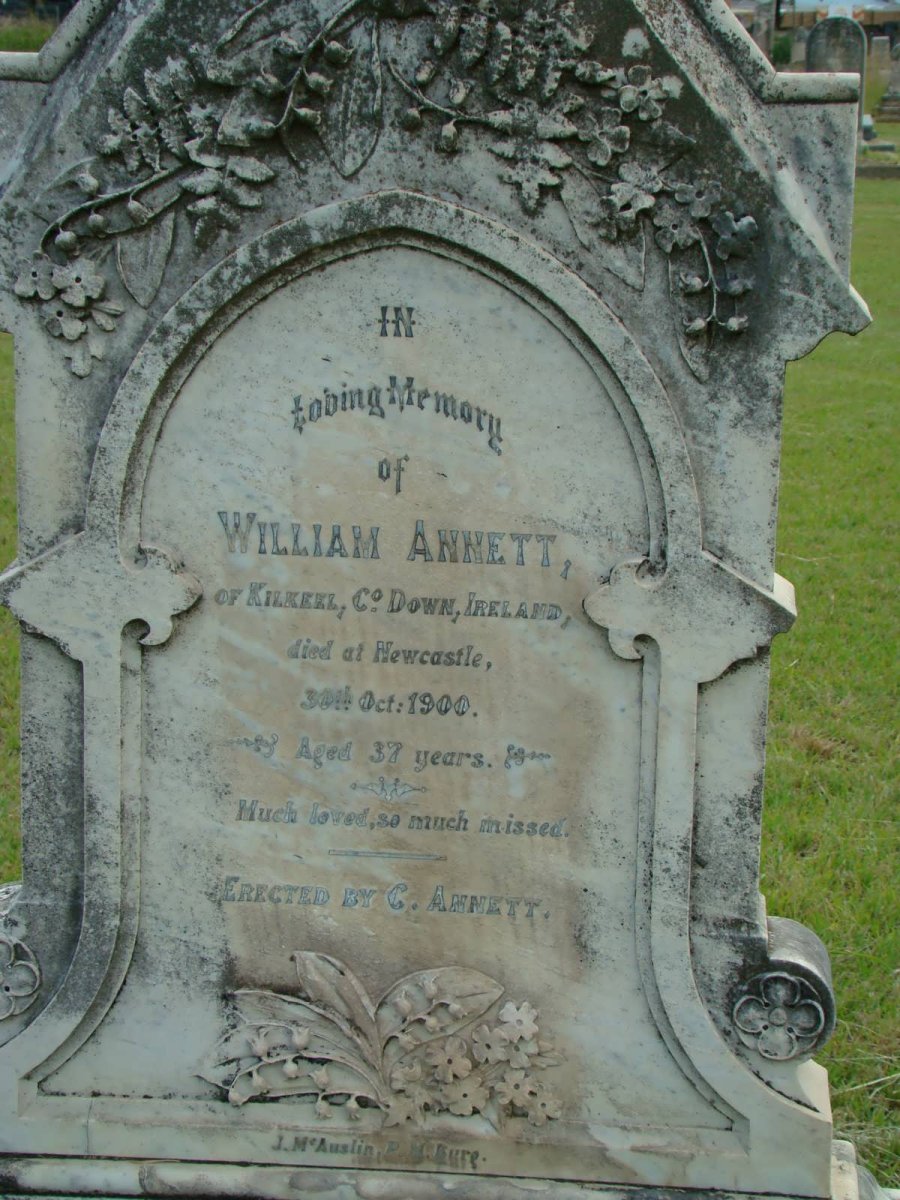 ANNETT William -1900
